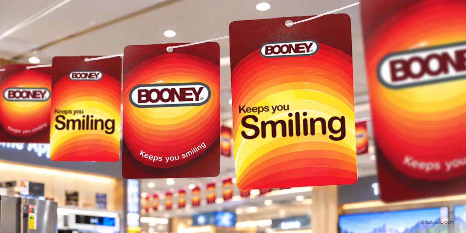 Booney hanging mobile display designed by ADWOW, Singapore